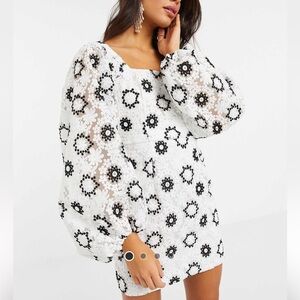 ASOS Design Puff Sleeve Dress